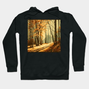 Autumn Trees Landscape Hoodie